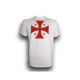 Black T-Shirt with the Templar Cross  - 1