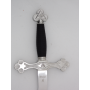 Masonic Sword with Black and Silver Handle - 4