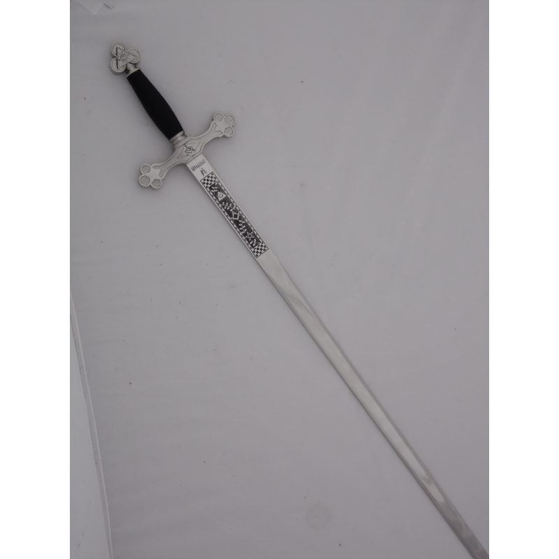 Masonic Sword with Black and Silver Handle  - 5