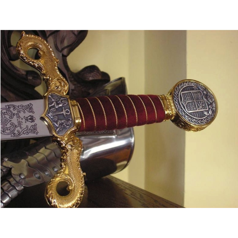 Sword of Christopher Columbus in gold  - 3