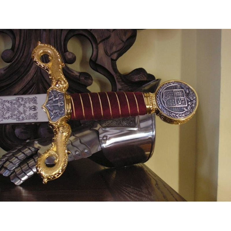 Sword of Christopher Columbus in gold  - 4