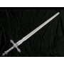 Espada do Rei Arthur com lâmina de aço inoxidável. Acabamentos de prata com pedras Swarovski - 4
