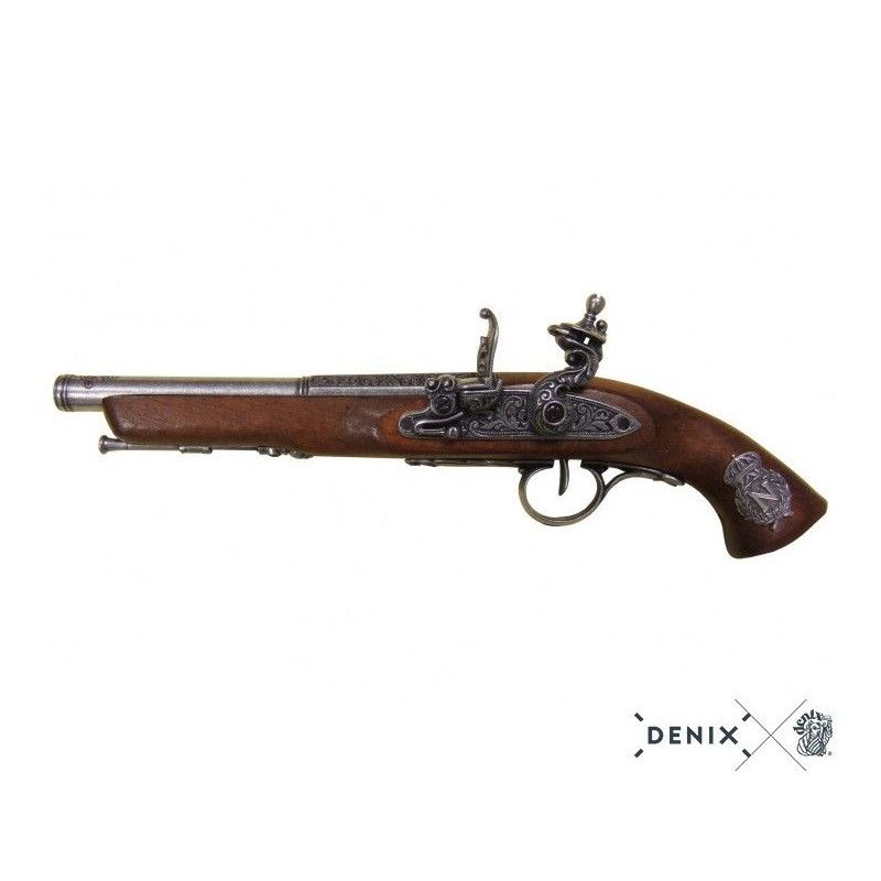 Pistola Flintlock, siglo 19. (Mano izquierda), modelo 4 - 1