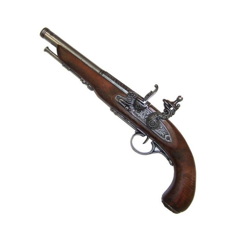 Flintlock pistol, 19th century. (Left hand)  - 1