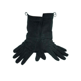 Black suede gloves  - 4