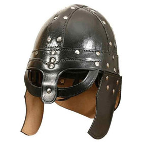 Viking leather helmet functional  - 3