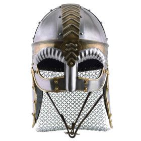 Spectral Beowulf helmet with cheek protectors and aventail  - 4