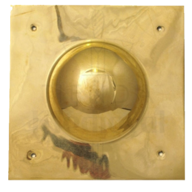 Escudo Romano de bronze em forma quadrada  - 2