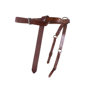 Medieval leather belt  - 7