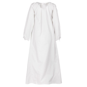 Vestido de mulher Medieval Ana, branco  - 4