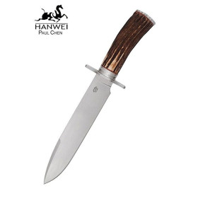 Faca Grizzly Bowie com cabo staghorn  - 1