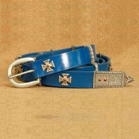 Medieval Templar leather belt