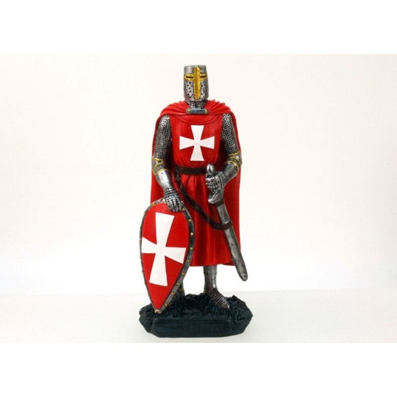 Figura Cavaleiro Templário, em resina de alta qualidade - 1