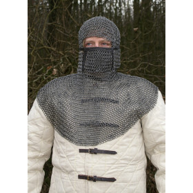Hood of knitted fabric with protector  - 3