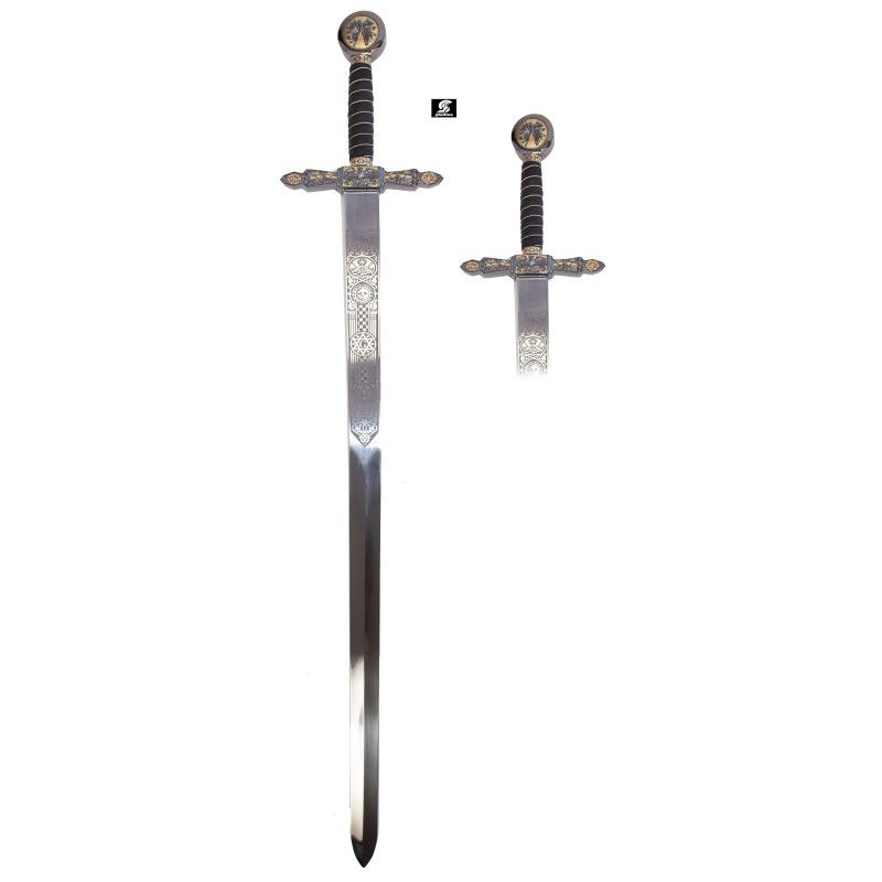 Épée maçonnique or - 9
