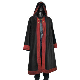 Medieval tunic, black/red, LARP Clothing  - 2