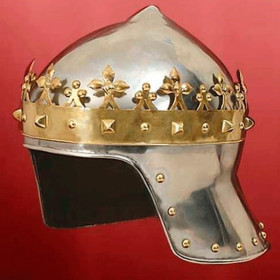 Helmet with crown, Ricardo Lionheart  - 1