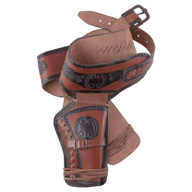 Double holster for leather revolver  - 6