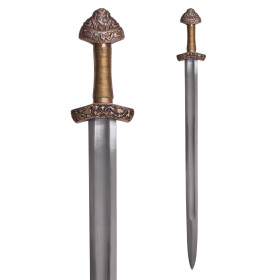 Épée viking de Dybäck avec la gaine, lame tempérée en acier de carbone  - 1