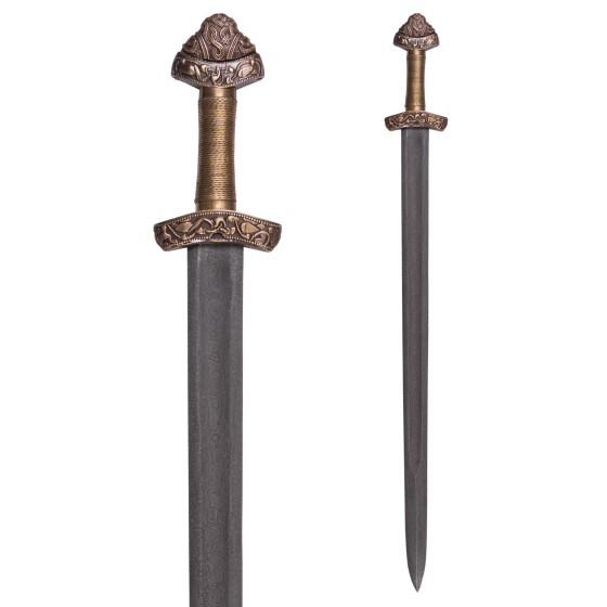 Viking Sword Dybäck avec gaine, Acier Damas  - 1