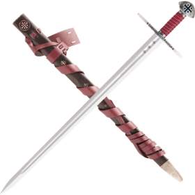 Functional Templar sword with sheath - 8