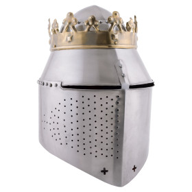 Casco del Gran Rey con corona, acero de 1,6 mm  - 1
