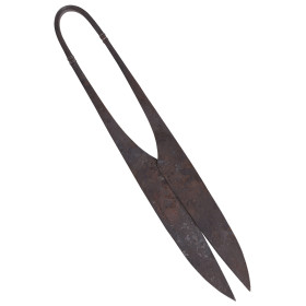 Medieval spring scissors, hand forged spring steel  - 2