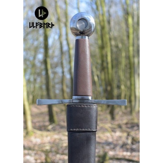 Espada medieval de uma mão com bainha de couro, cega prática, SK-B - 2