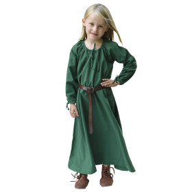 Vestido medieval Ana para niños, verde  - 2