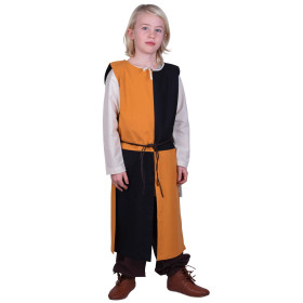 Tunica medievale per bambini, gialla e nera  - 1
