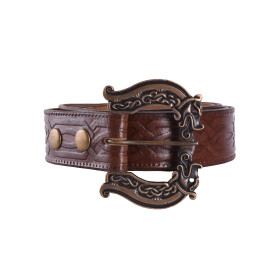 Celtic leather belt, 170 cm  - 1