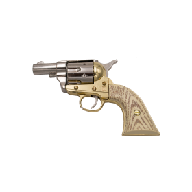 Peacemaker with Ivory Cable Mini Nickel Revolver, With Case  - 2
