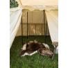 Knights Tent Burgund, 5 x 8 m, 425 g/m², natural colour, medieval tent - 6