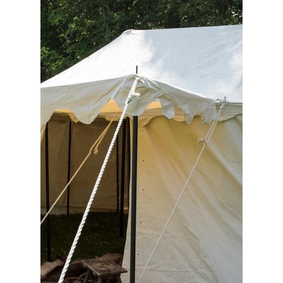 Knights Tent Burgund, 5 x 8 m, 425 g/m², natural colour, medieval tent - 8