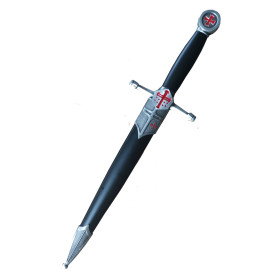 Templar dagger with cross, includes hem  - 1