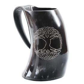 Horn Beer Mug / Tankard - Yggdrasil  - 1