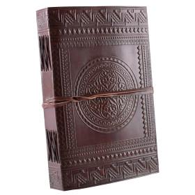 Leather diary with medieval design, approx. 14 x 21 cm  - 1