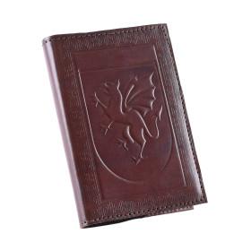 Diary Pocket notebook bound in gofrado leather, approx. 17.5 x 12 cm  - 1
