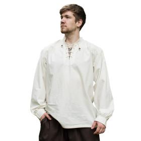 Camicia medievale Ludwig, colore naturale  - 1