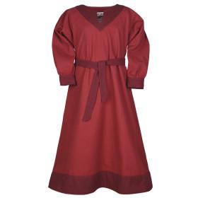 Viking Solveig Dress for Kids, Red/Red Wine  - 1