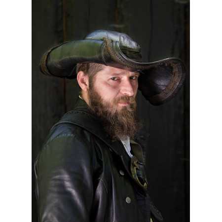 Pirata Tricorn, var. tamanhos, preto  - 1