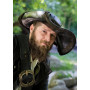 Pirata Tricorn, var. tamanhos, preto  - 3