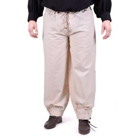 Trousers with drawstring (trousers), natural color  - 2
