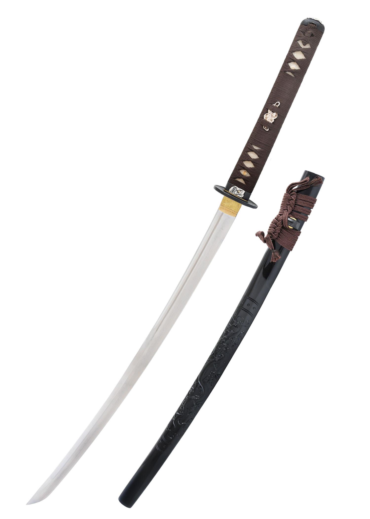 Yokai Oni Katana, BattleBlades The wooden tsuka is wrapped in katat...