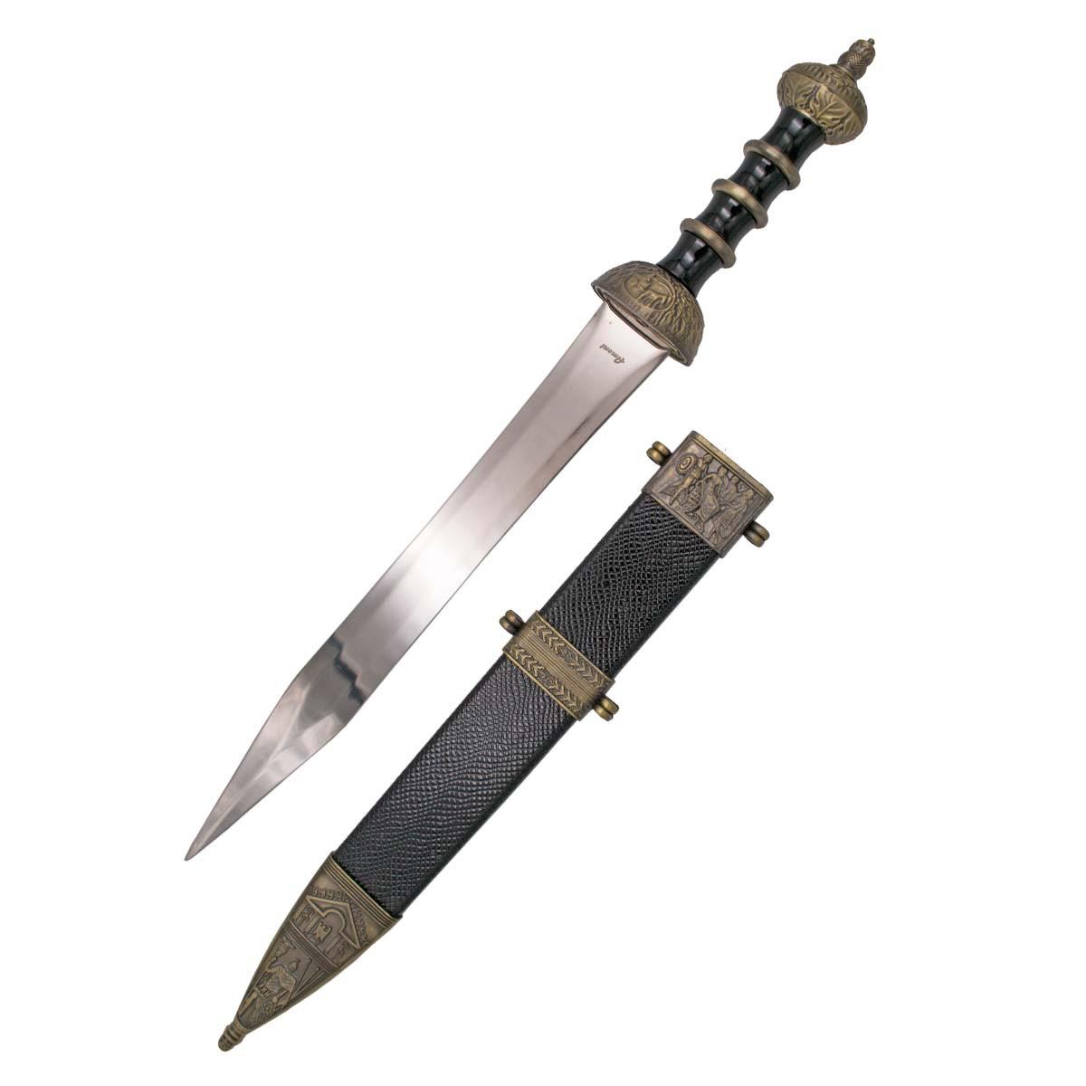 Roman Gladius dagger with sheath Total size 46.5 cmSheet size 29....