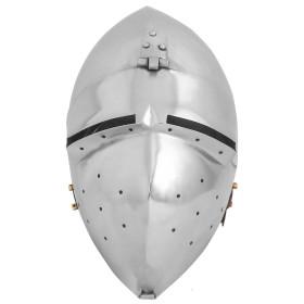 Medieval helmet Klappvisor Bascinet with padded lining caliber 16  - 1