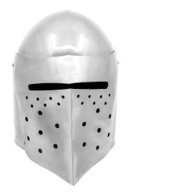 Helmet Knight Bascinet of the fourteenth century fully functional BATTLE READY Steel helmet 16 caliber  - 7