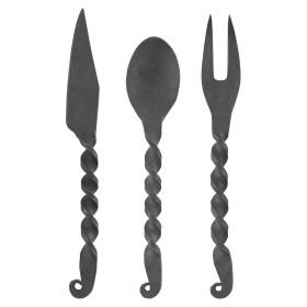 Set of cutlery, 3 unid. spoon fork knife  - 2
