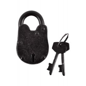 Small Steel Padlock with 2 Keys  - 1
