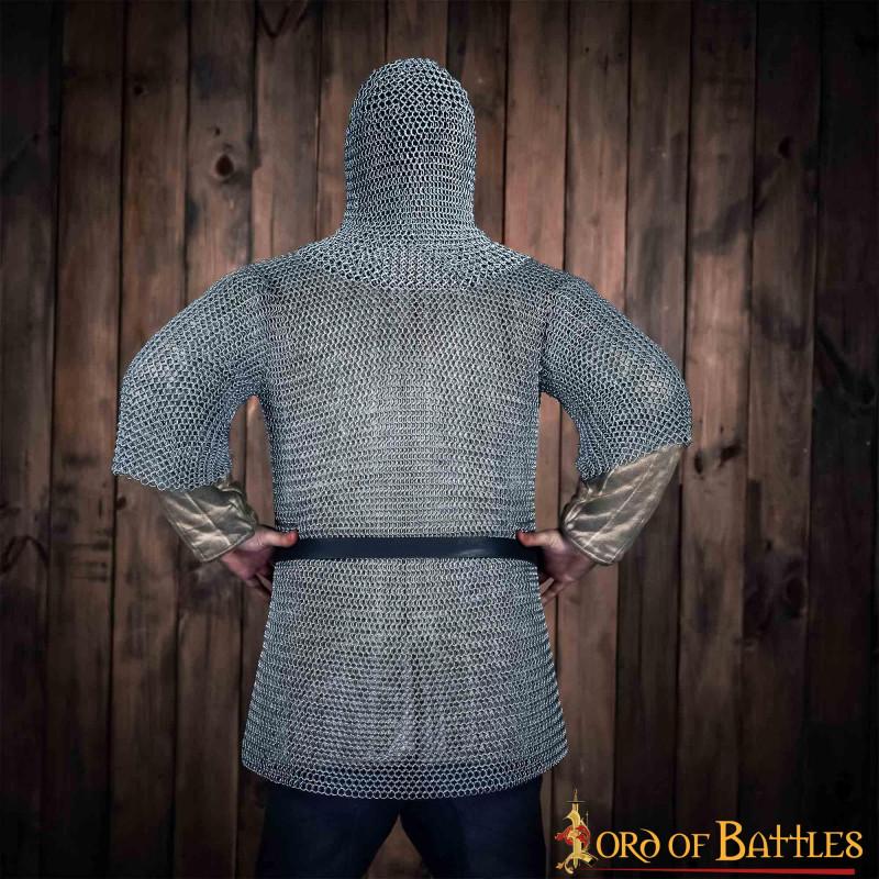 Medieval cap and half sleeve shirt, Butted, ID 10mm, zinc coated  - 4